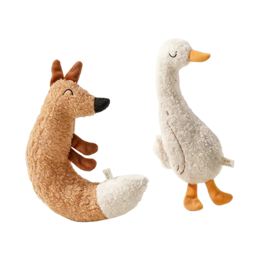 Premium "Tough-Plush" Interactive Cat/Dog Toy – Catnip-Infused Crinkle & Squeak Animal Series