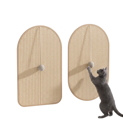 Natural Sisal Cat Scratching Pad – Durable Furniture Protector & Interactive Play Mat with Integrated Toy