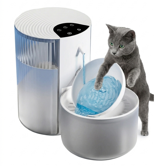 3L Smart Self-Cleaning Cat Water Fountain – Intelligent Tilt Design with Separate Clean & Dirty Water Tanks