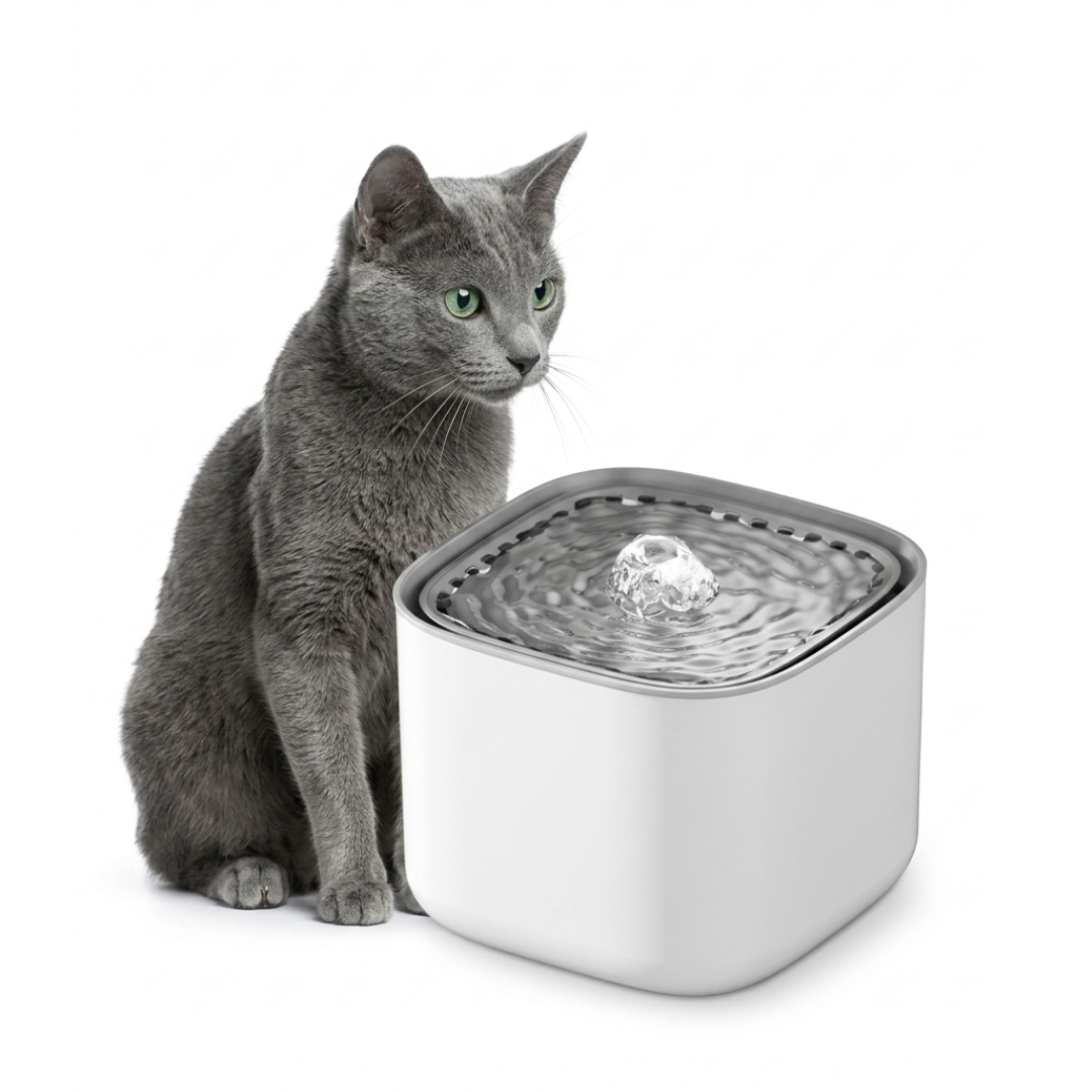 Ultra-Silent Automatic Cat Water Fountain – Multi-Stage Filtration & Large Capacity USB Pet Drinker