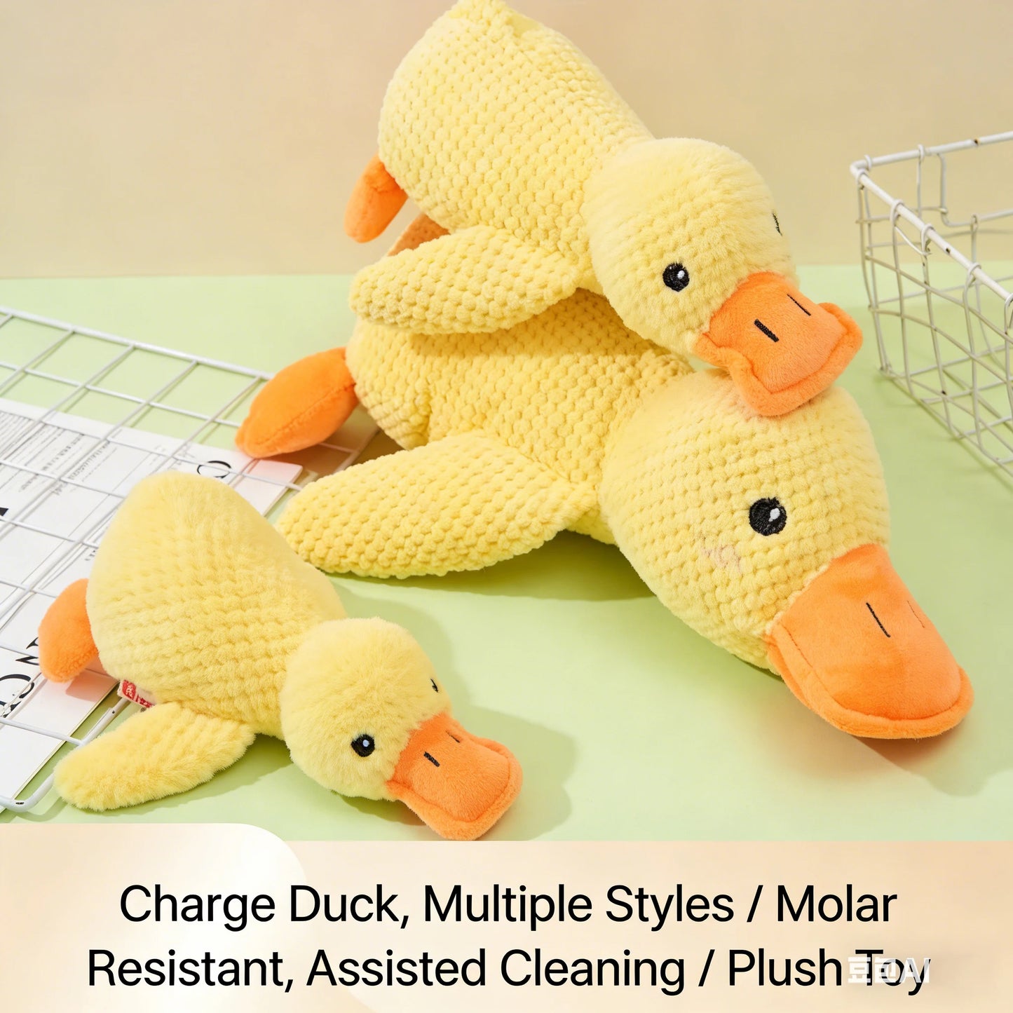Soft Squeaky Plush Dog Toy – Durable Fleece Teething Toy for Small & Medium Breeds