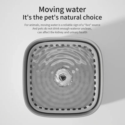 Ultra-Silent Automatic Cat Water Fountain – Multi-Stage Filtration & Large Capacity USB Pet Drinker