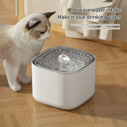 Ultra-Silent Automatic Cat Water Fountain – Multi-Stage Filtration & Large Capacity USB Pet Drinker