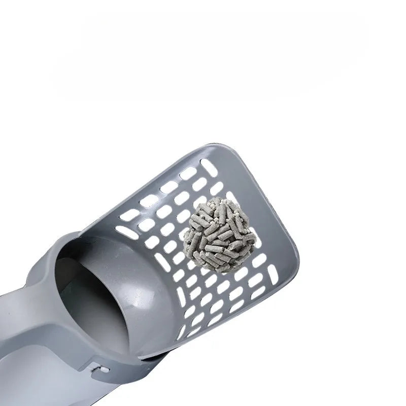 Integrated Cat Litter Scoop with Trash Can – All-in-One Waste Shovel & Bin System for Easy Cleanup
