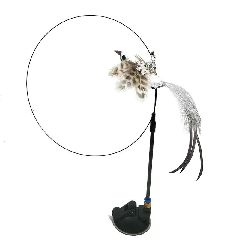 Interactive Simulation Bird Cat Teaser Wand – with Bell