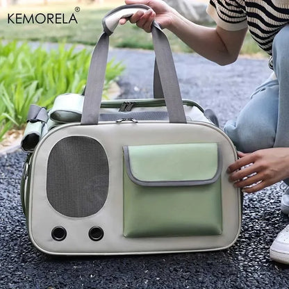 Portable Soft-Sided Pet Carrier – Breathable Nylon Travel Bag for Cats and Small Dogs