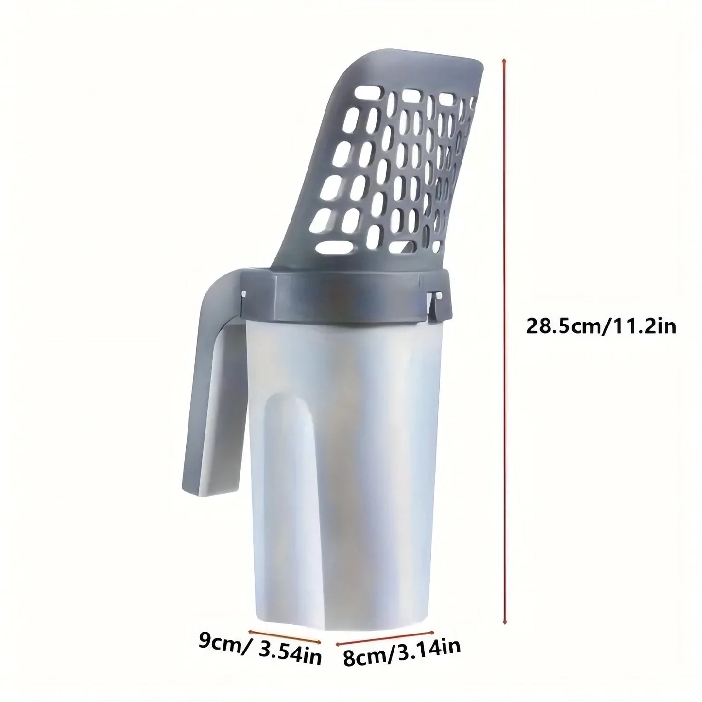 Integrated Cat Litter Scoop with Trash Can – All-in-One Waste Shovel & Bin System for Easy Cleanup