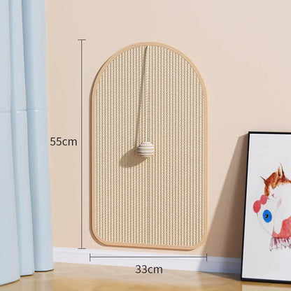 Natural Sisal Cat Scratching Pad – Durable Furniture Protector & Interactive Play Mat with Integrated Toy