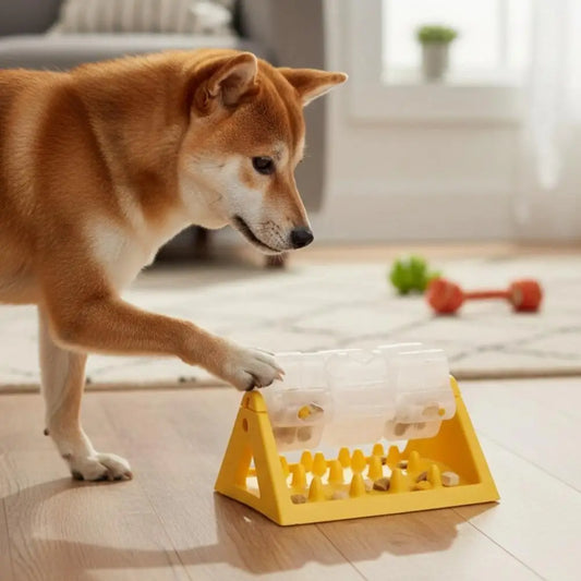 Rotating Dog Puzzle Feeder – Interactive 360° Food Dispenser for IQ Training & Slow Feeding