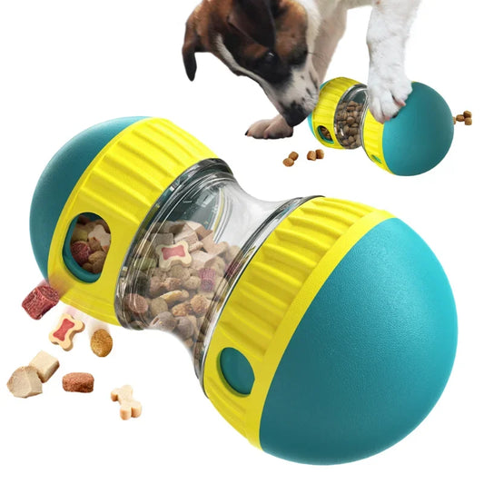 Anti-Boredom Dog Treat Dispenser – Customizable Rolling Puzzle Toy for IQ Training & Mental Stimulation