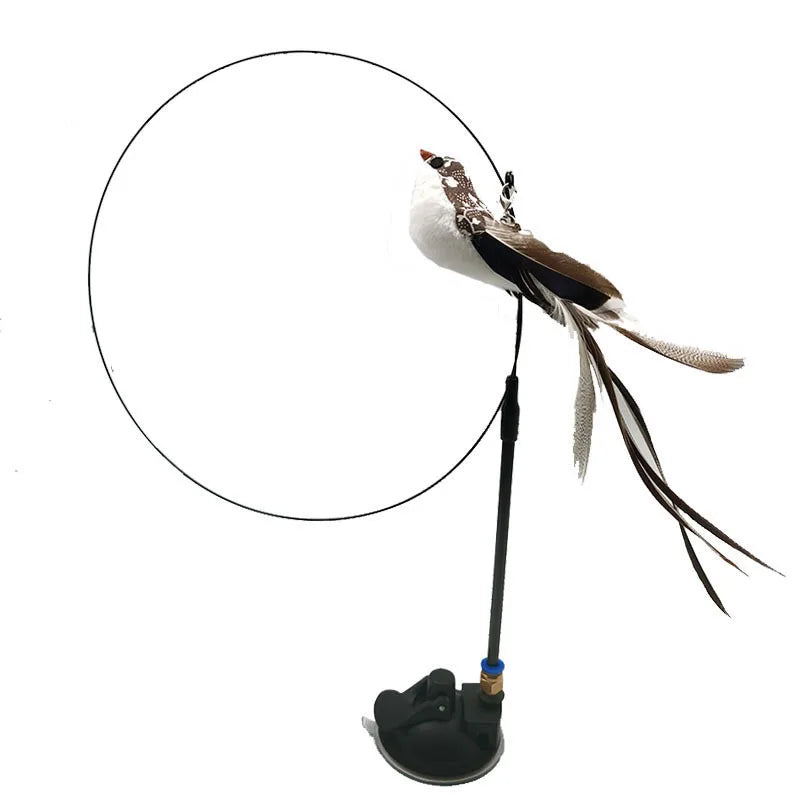 Interactive Simulation Bird Cat Teaser Wand – with Bell