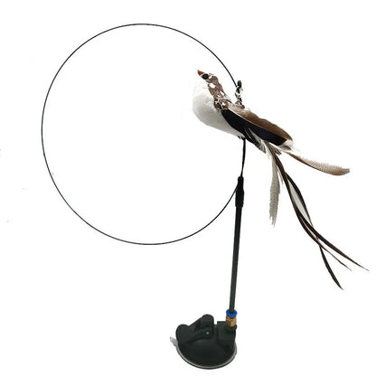 Interactive Simulation Bird Cat Teaser Wand – with Bell