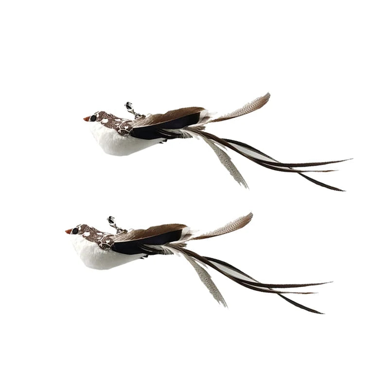 Interactive Simulation Bird Cat Teaser Wand – with Bell
