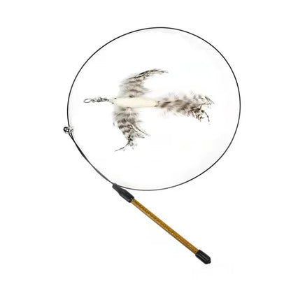 Interactive Simulation Bird Cat Teaser Wand – with Bell