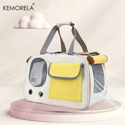 Portable Soft-Sided Pet Carrier – Breathable Nylon Travel Bag for Cats and Small Dogs