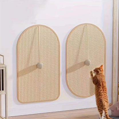 Natural Sisal Cat Scratching Pad – Durable Furniture Protector & Interactive Play Mat with Integrated Toy