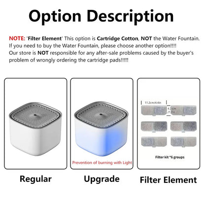 Ultra-Silent Automatic Cat Water Fountain – Multi-Stage Filtration & Large Capacity USB Pet Drinker