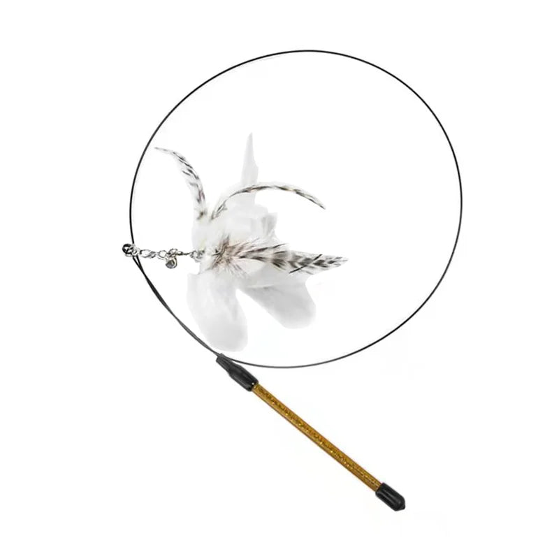Interactive Simulation Bird Cat Teaser Wand – with Bell