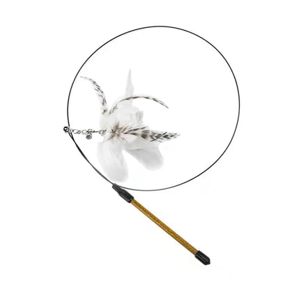 Interactive Simulation Bird Cat Teaser Wand – with Bell