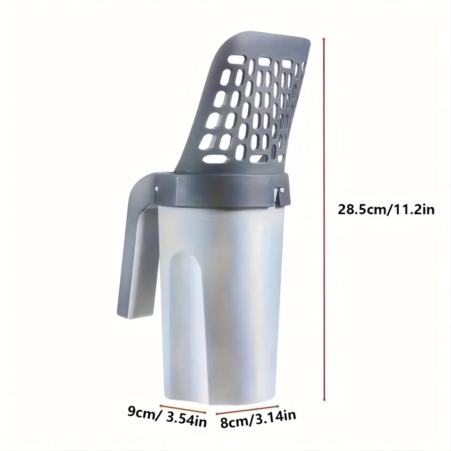 Integrated Cat Litter Scoop with Trash Can – All-in-One Waste Shovel & Bin System for Easy Cleanup