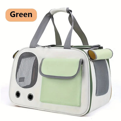 Portable Soft-Sided Pet Carrier – Breathable Nylon Travel Bag for Cats and Small Dogs